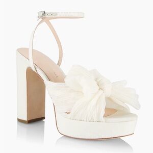 Loeffler Randall Cream Platform Sandals
